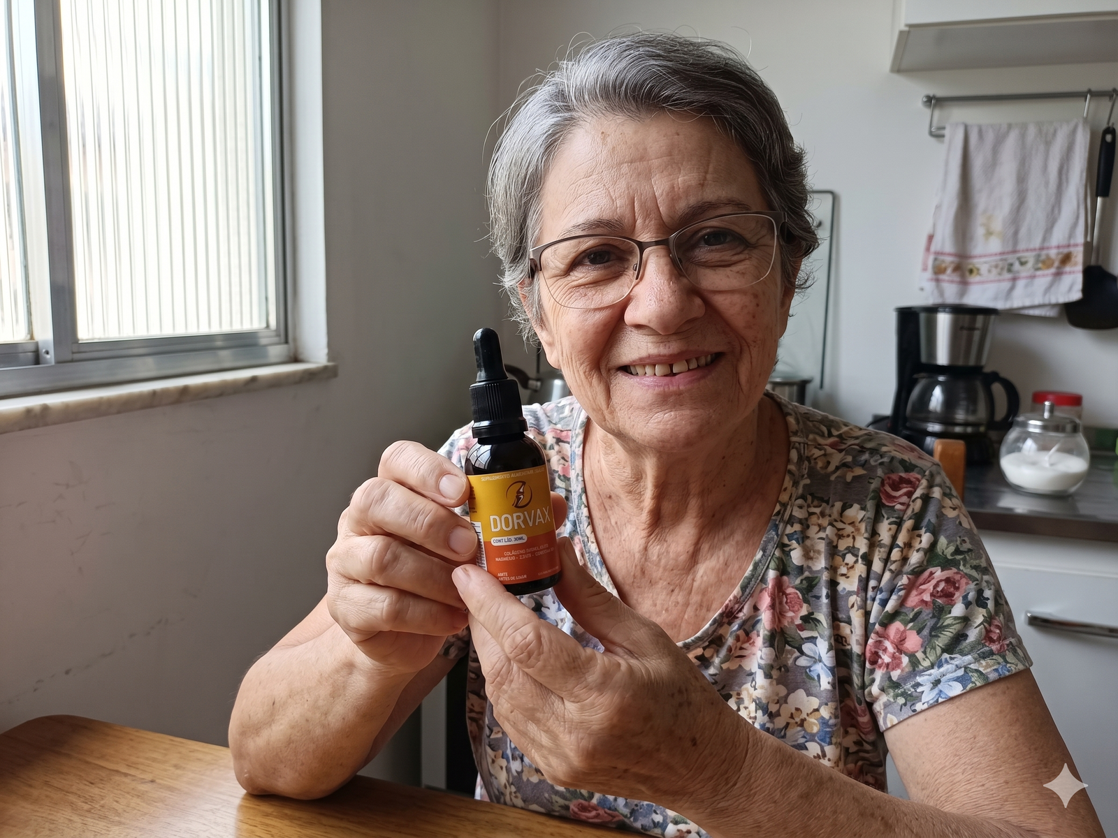 Cliente segurando o Dorvax